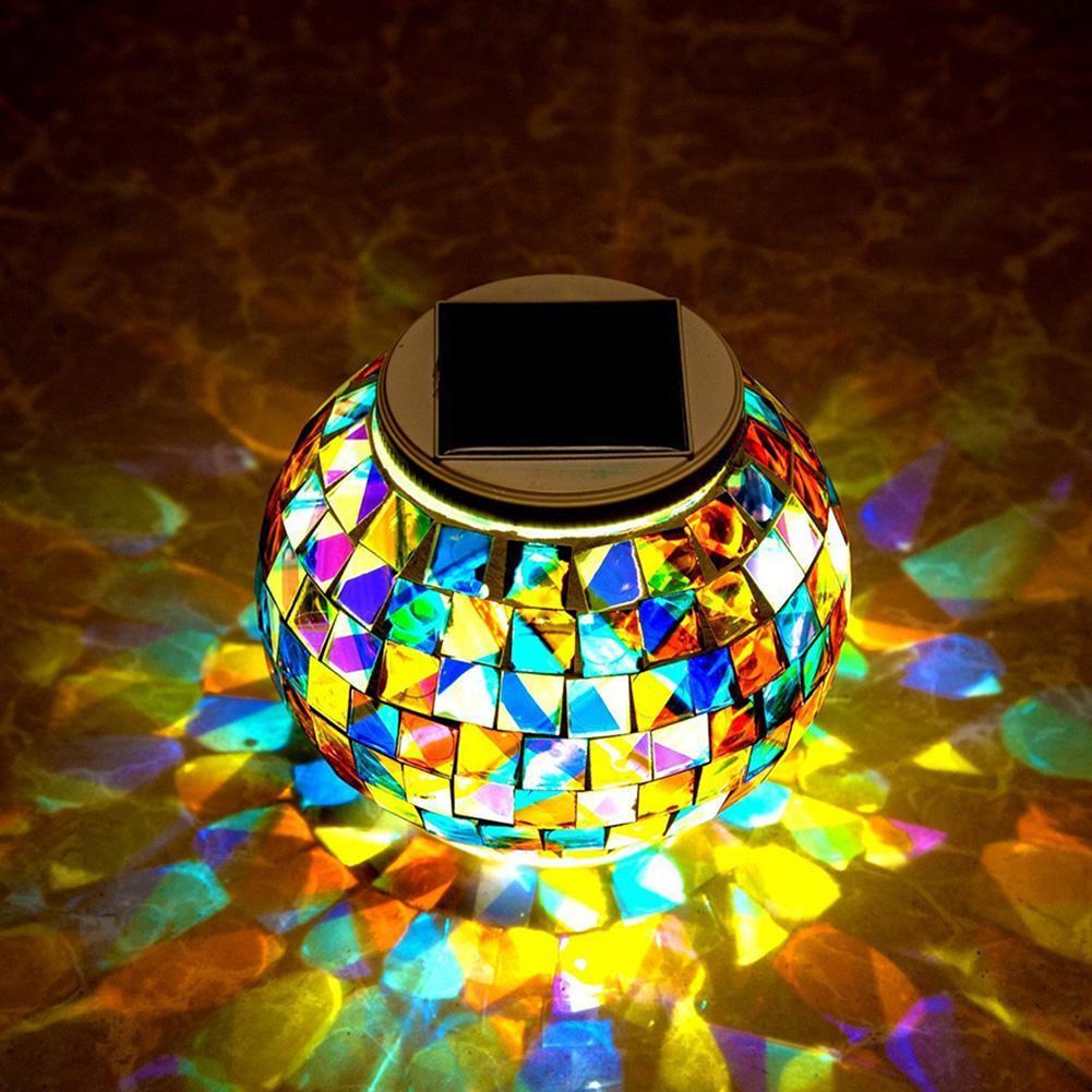 Mosaik LED-Gartenleuchte