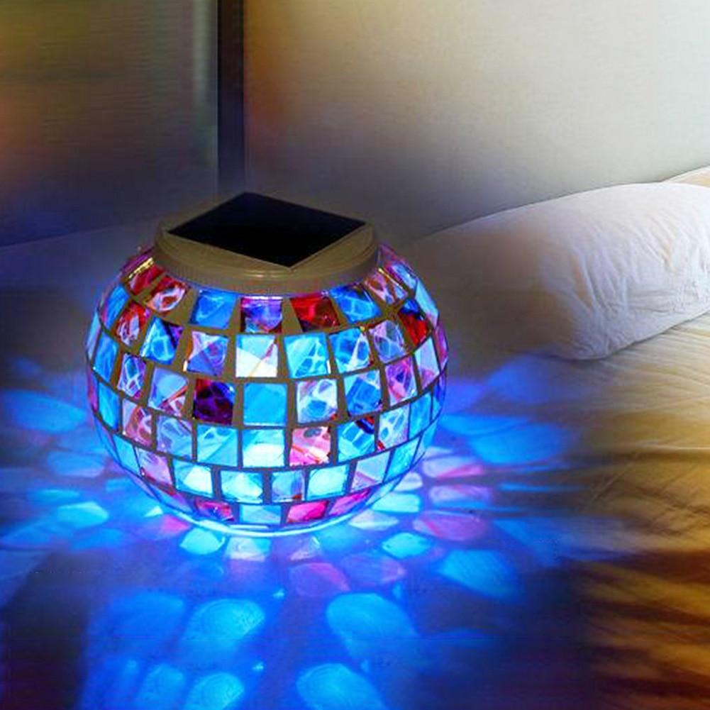 Mosaik LED-Gartenleuchte