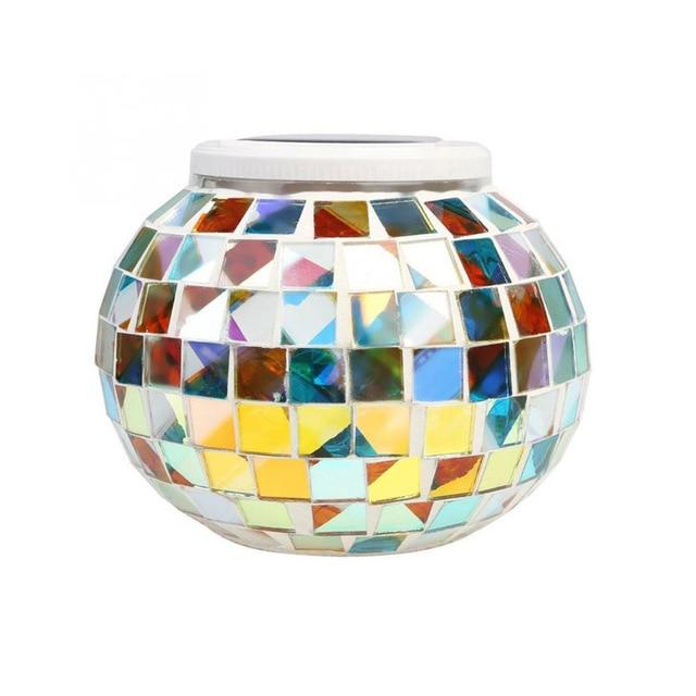 Mosaik LED-Gartenleuchte