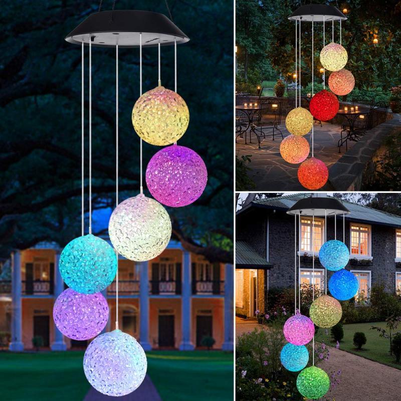 Windspiel LED-Lichter