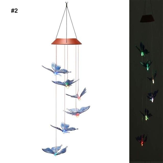Windspiel LED-Lichter