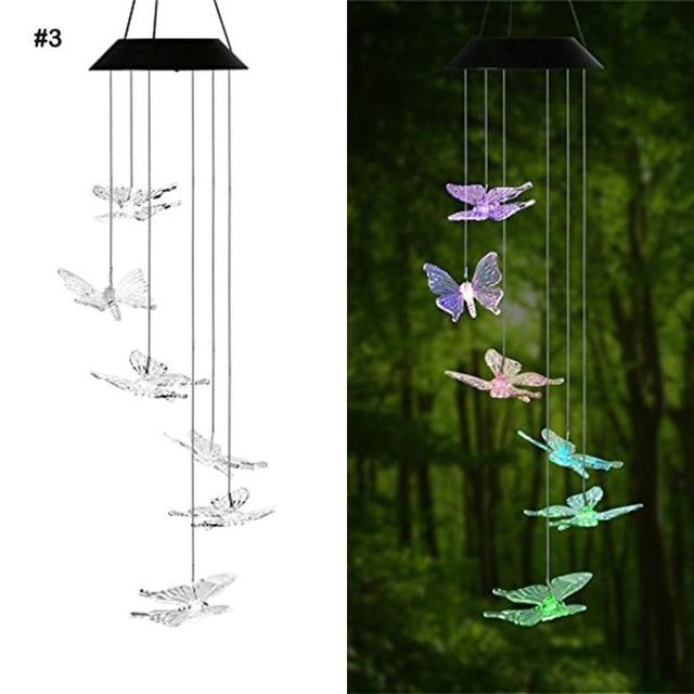 Windspiel LED-Lichter