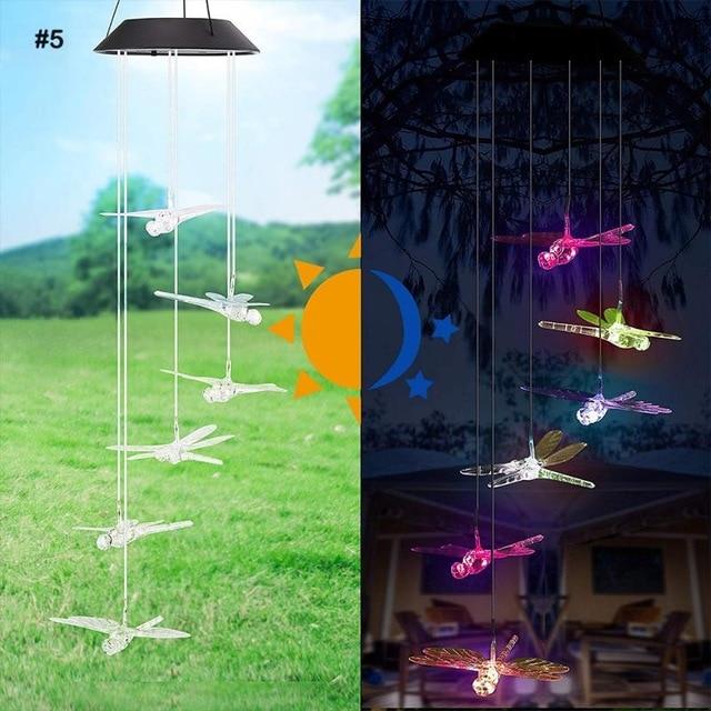 Windspiel LED-Lichter