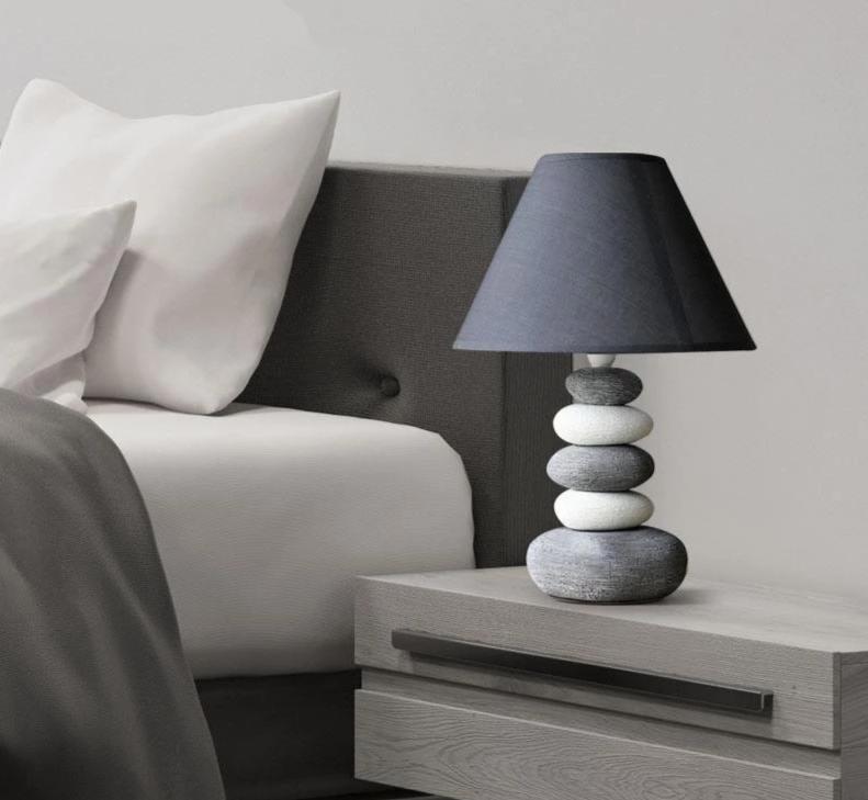 Stonia - Moderne Keramik-Steinlampe